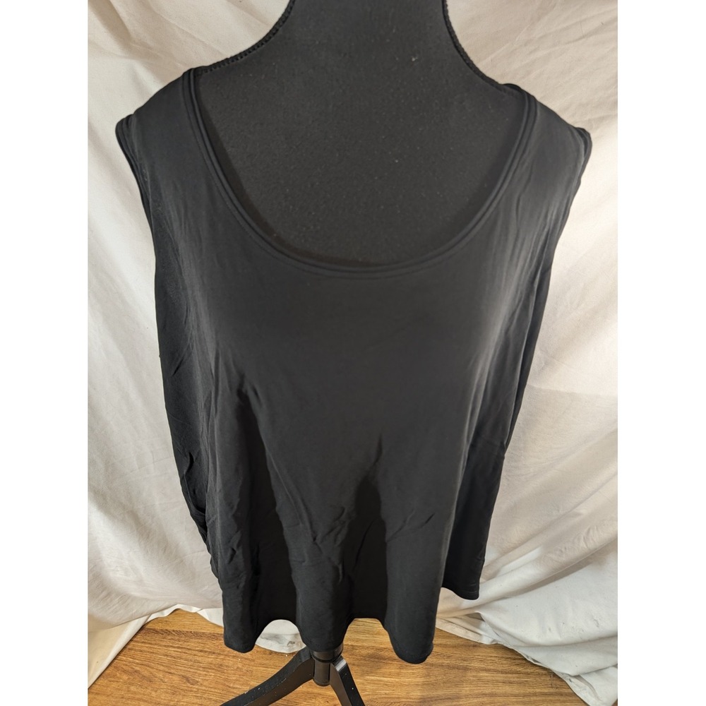 Eileen Fisher 100% Silk Black Sleeveless Shell Top Women's Size 2X